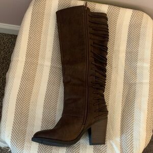 Mossimo Supply Co. Dark Brown Heeled Boots